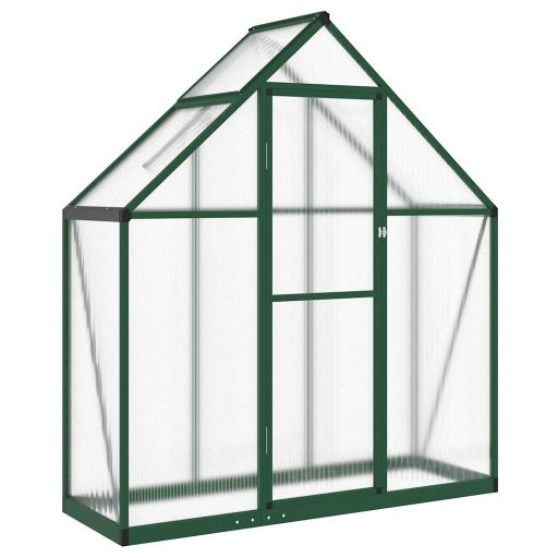 Zöld alumínium melegház alapvázzal 169 x 58 x 195 cm