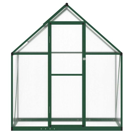 Zöld alumínium melegház alapvázzal 169 x 58 x 195 cm