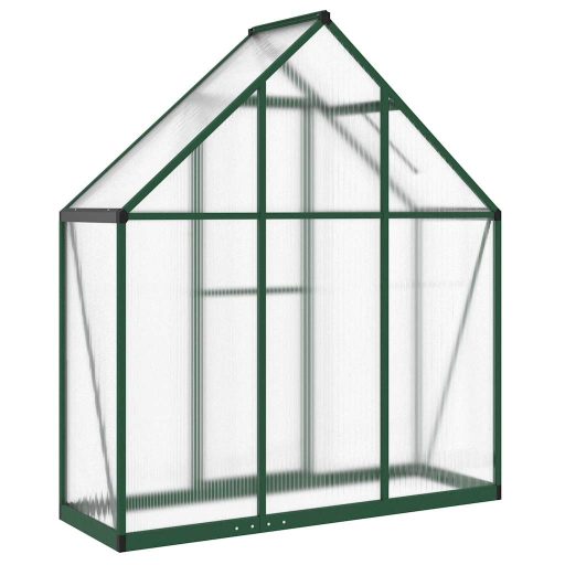Zöld alumínium melegház alapvázzal 169 x 58 x 195 cm