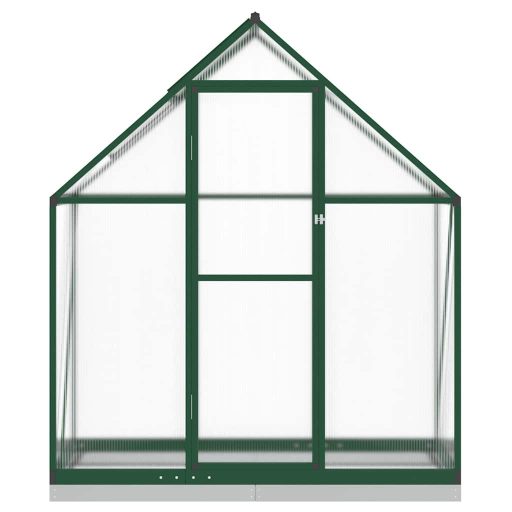 Zöld alumínium melegház alapvázzal 169 x 58 x 202 cm