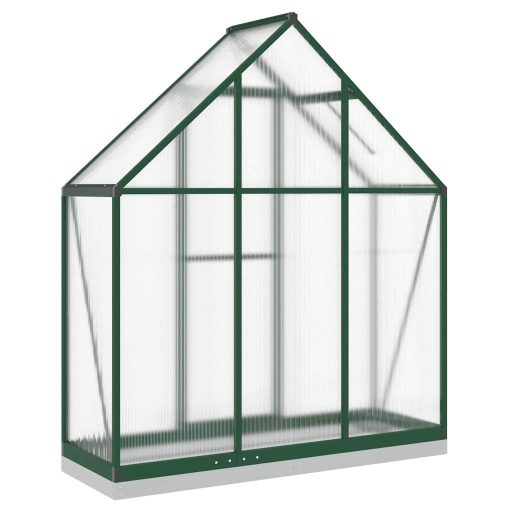 Zöld alumínium melegház alapvázzal 169 x 58 x 202 cm