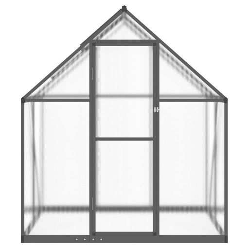 Antracitszürke alumínium melegház alapvázzal 169 x 114 x 195 cm