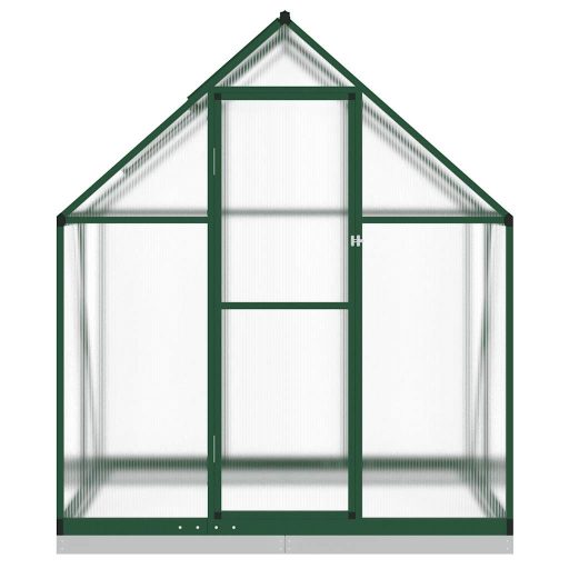 Zöld alumínium melegház alapvázzal 169 x 114 x 202 cm