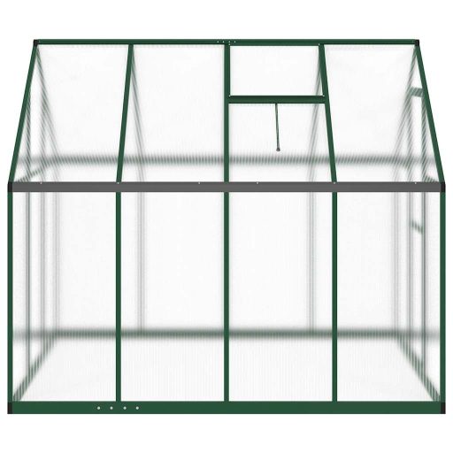 Zöld alumínium melegház alapvázzal 224 x 169 x 195 cm