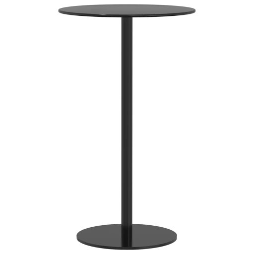 Fekete acél kerek kerti asztal Ø60 x 105 cm
