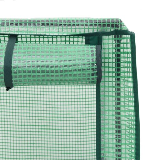 Rattan megjelenésű magaságyás borítással/kerékkel 80x50x182 cm