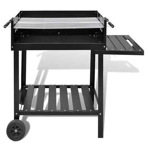 Grill állvány faszén Grillező 2 Kerekekkel