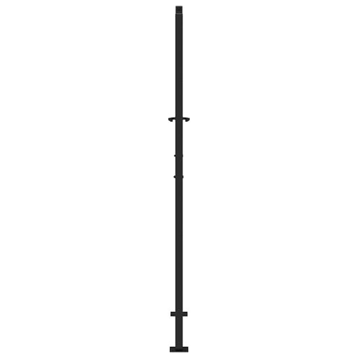 Kerti kapu Fekete 105x180 cm Acél könnyűszerkezetes kivitelben