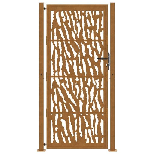 Kerti kapu 105x205 cm időjárásálló acél nyomvonalas kivitelben