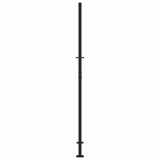 Kerti kapu Fekete 105x205 cm Acél Lángos Design