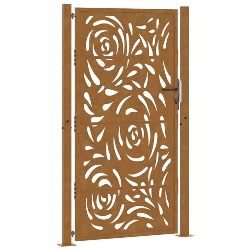 Kerti kapu 105x180 cm Időjárásálló acél lángos Design