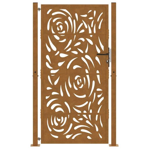 Kerti kapu 105x180 cm Időjárásálló acél lángos Design