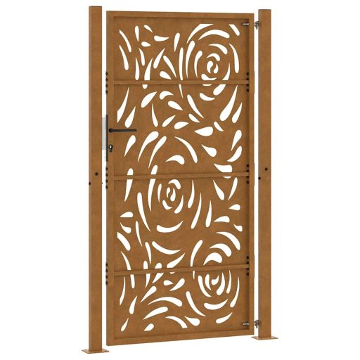 Kerti kapu 105x180 cm Időjárásálló acél lángos Design