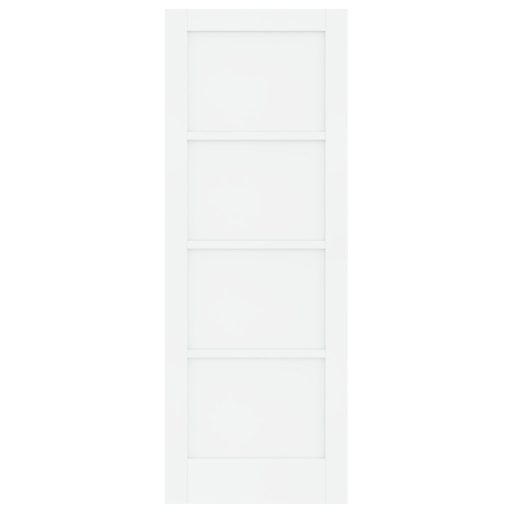 Beltéri Ajtó "ORKDAL" Fehér 73.5x198.5x4 cm Tömör Fenyő
