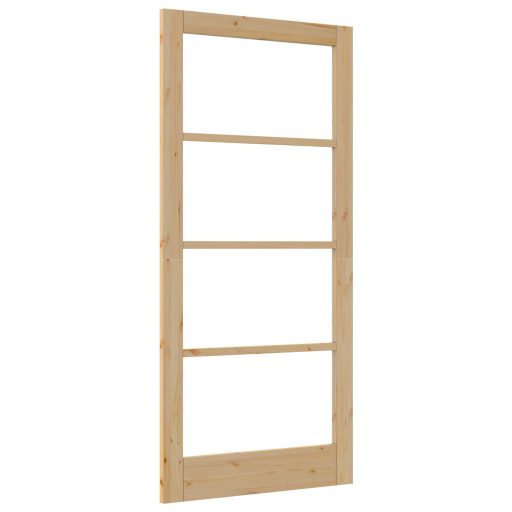 Belső Ráccsal Ellátott Ajtó "ORKDAL" 93x202x4 cm Szilárd Fenyőfából