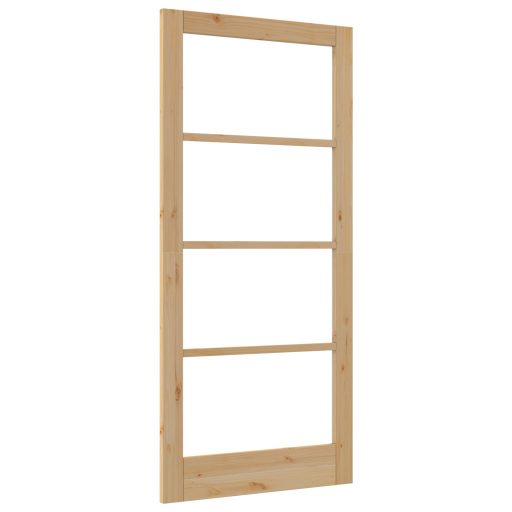 Belső Ráccsal Ellátott Ajtó "ORKDAL" 93x202x4 cm Szilárd Fenyőfából