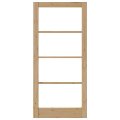 Belső Ráccsal Ellátott Ajtó "ORKDAL" 93x202x4 cm Szilárd Fenyőfából
