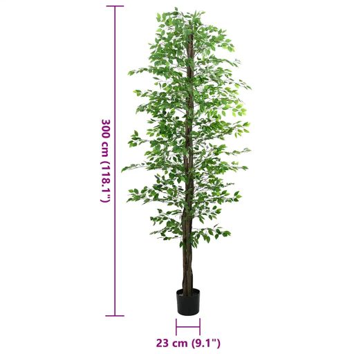 Zöld mű fikusz fa 2016 levéllel 300 cm