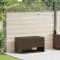 Barna polyrattan kültéri párna doboz 100x55x55,5 cm