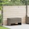 Szürke polyrattan kültéri párna doboz 100x55x55,5 cm