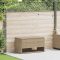 Bézs polyrattan kültéri párna doboz 100x55x55,5 cm