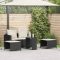 5 részes polyrattan kerti kanapé garnitúra párnákkal stackable
