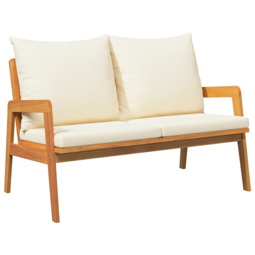 Kerti Pad párnákkal 115x65x71 cm Tömör Akácfa