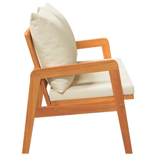 Kerti Pad párnákkal 115x65x71 cm Tömör Akácfa