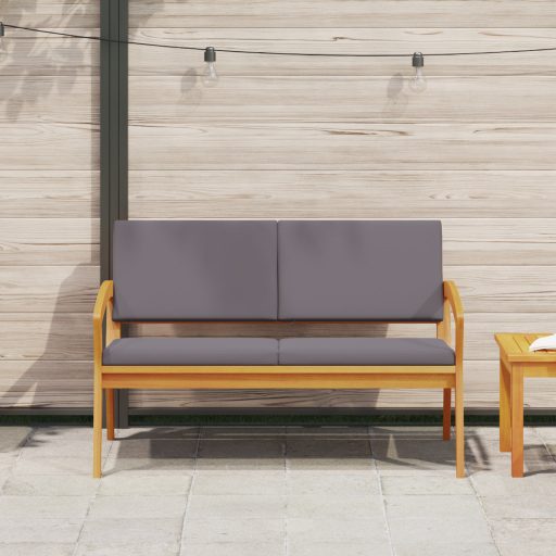 Kerti pad párnákkal 115x70x72 cm Tömör akácfából