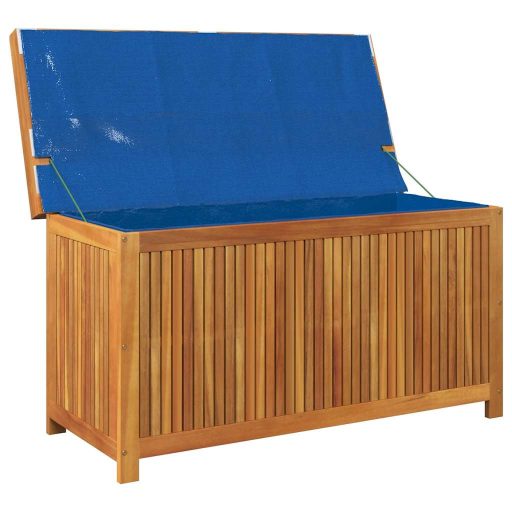 Tömör akácfa kültéri párnatartó láda 113x50x60,5 cm