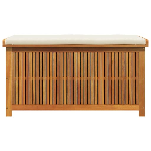 Tömör akácfa kültéri párnatartó láda 113x50x60,5 cm