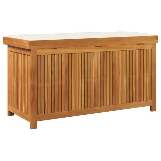 Tömör akácfa kültéri párnatartó láda 113x50x60,5 cm