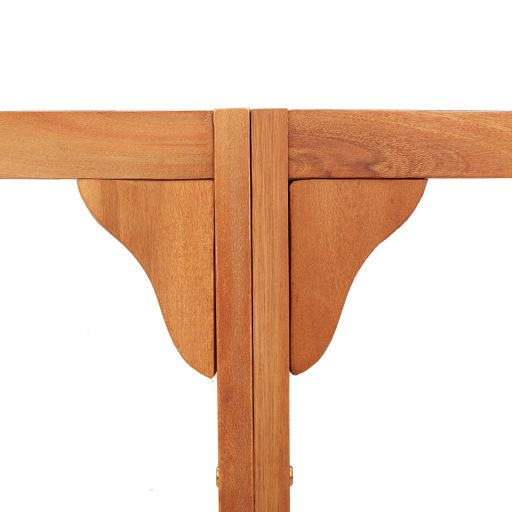 Kültéri Fa Pad Félkör 160 cm Tömör Eukaliptusz