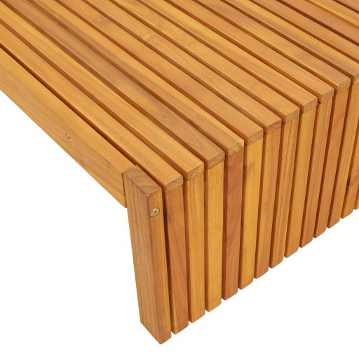 Napozóágy 200x55x30 cm Tömör Akácfa