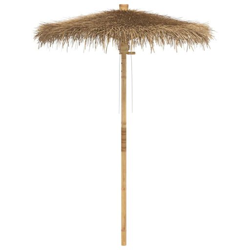 Bambusz tiki esernyő banánlevél ernyővel 150 cm