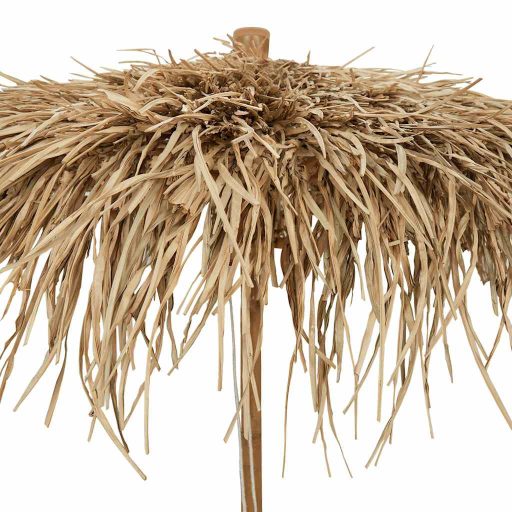 Bambusz tiki esernyő banánlevél ernyővel 150 cm