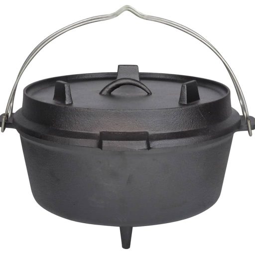 Esschert Design fekete öntöttvas lábas 6,5 L