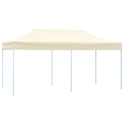 Krémszínű összecsukható pavilon 3 x 6 m