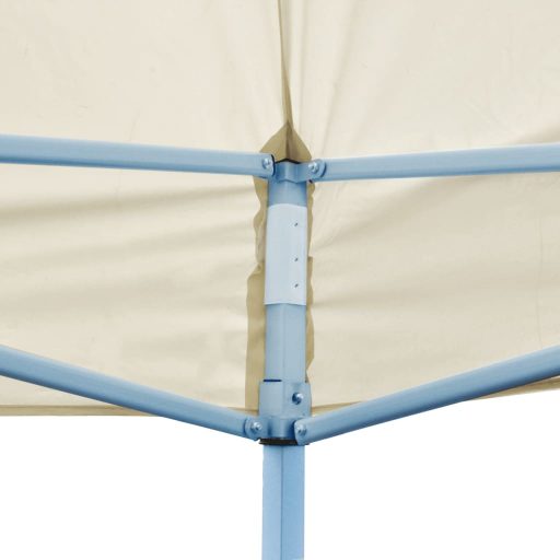 Krémszínű összecsukható pavilon 3 x 6 m