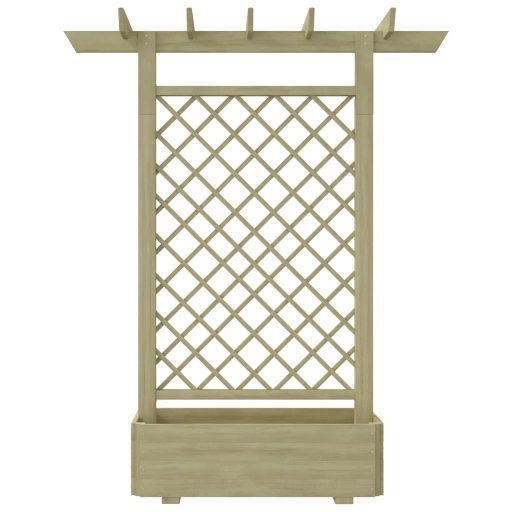 Fa virágtartó pergola 162 x 56 x 204 cm