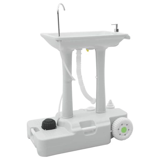 Kemping Mosdóállvány Kerekekkel - 30L Szürke