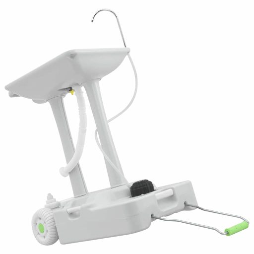 Kemping Mosdóállvány Kerekekkel - 30L Szürke