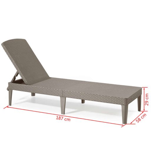 Keter Jaipur cappuccino színű napozóágy 235163