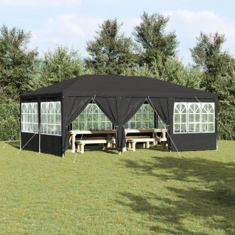 Buli sátor 10 oldalfallal antracit 6x4 m PE
