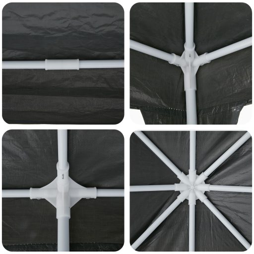 Parti Pavilon Antracit 8x4 m PE