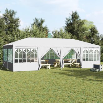 Partysátor 12 Oldalfallal Fehér 8x4 m PE
