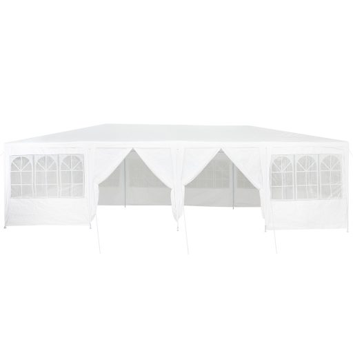 Partysátor 12 Oldalfallal Fehér 8x4 m PE
