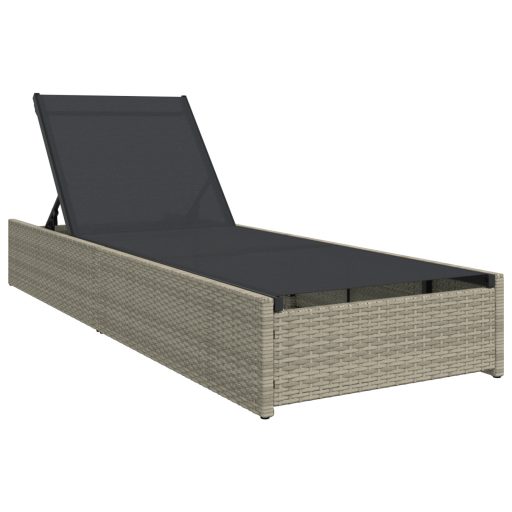 Napozóágy Bézs 60x200x27 cm Polyrattan