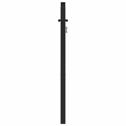 Fekete alumínium kerti kapu zárható 100x100 cm