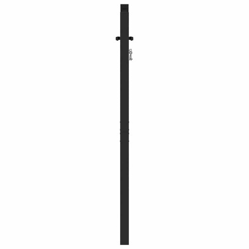Fekete alumínium kerti kapu zárható 100x120 cm